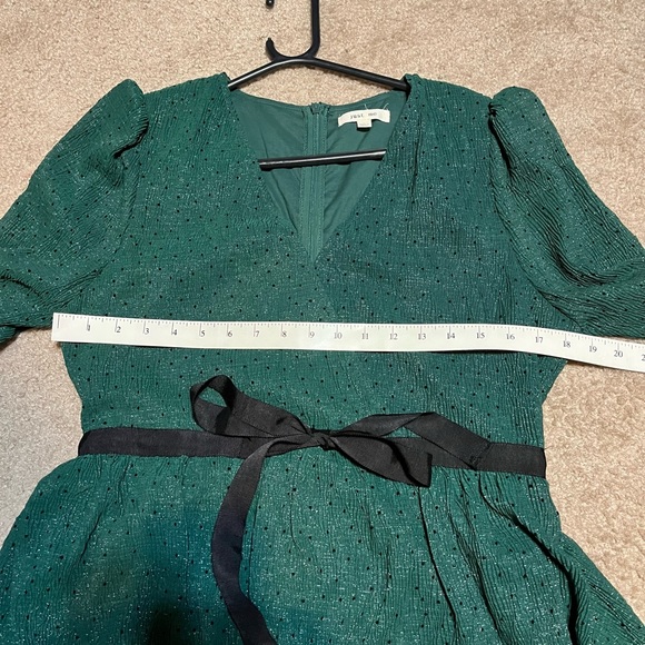 Just Me Emerald Green and Polka Dot tiered Maxi Dress NWOT - Picture 11 of 11